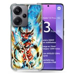 Cokitec Coque Renforcée pour Xiaomi Redmi Note 13 Pro Plus 5G Manga Dragon Ball Sangoku Blanc