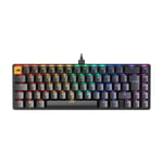 Glorious GMMK 2 Compact 65% mekanisk tastatur - Glorious Fox Linear, svart