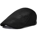 Flatcap herr sommar, flat cap flatcap sommar mesh flat cap Black