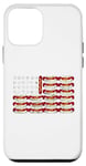 Coque pour iPhone 12 mini Hot Dog Drapeau américain 4 juillet patriotique été barbecue drôle