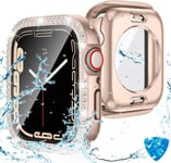 Kamita Waterproof Diamond Case for Apple Watch Series SE 2023/Series 6 5 40mm