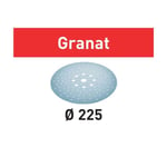 Abrasifs Granat FESTOOL pour ponceuse Planex - Grain 240 D.225/128 - Boîte de 25 - 205663