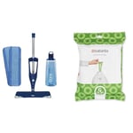 Bona Premium Spray Mops for Floors, Wood, Bona Floor Mops for Cleaning Floors & Brabantia Bin Liners, Size G, 23-30 L - 40 Bags ,White,375668