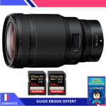 Nikon Z 50mm f/1.2 S + 2 SanDisk 64GB UHS-II 300 MB/s + Ebook 'Devenez Un Super Photographe' - Objectif Nikon Z pour Nikon Hybride