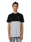 Vans Men's Colorblock Tee T-Shirt, White (White/Black), Small (Size: S)