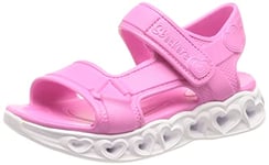 Skechers Heart Lights Sandals, Pink, 35 EU