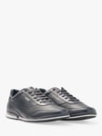HUGO BOSS Saturn Leather Low Trainers Dark Blue 12 male Upper: leather, Sole: rubber