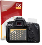 atFoliX 3x Screen Protection Film for Canon EOS 90D matt&shockproof
