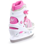 SFR Nova Adjustable Ice Skates - White/Pink