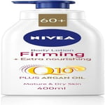 NIVEA Firming Body Lotion Q10 + Argan Oil (400 ml), 400 ml (Pack of 1)