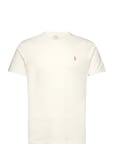 Polo Ralph Lauren Custom Slim Fit Jersey Crewneck T-Shirt Kräm