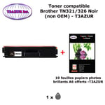Toner compatible TN321, TN326 Bk pour imprimante Brother HL L8250CDN, L8300, L8350CDW, L8350CD Noir+10f A6 brillants - T3AZUR