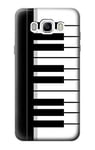 Black and White Piano Keyboard Case Cover For Samsung Galaxy J7 (2016)