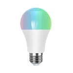WiFi Smart Light Bulb, RGB Dimmable Multicolored Bulb, eWeLink WiFi Smart Bulb 85-265V 806LM E27/E26 RGB+CCT Smart Light Bulb Voice Control Work with Alexa Google Home