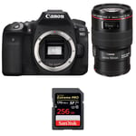 Canon EOS 90D + EF 100mm f/2.8L Macro IS USM + SanDisk 256GB Extreme PRO UHS-I SDXC 170 MB/s | Garantie 2 ans