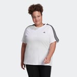adidas Essentials Slim 3-Stripes T-skjorte (store størrelser) Damer Adult