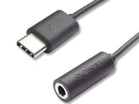 Official Sony EC260 USB Type C to 3.5mm Adapter for Sony Xperia Phones Black