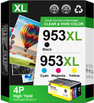 Gureef 953XL Ink Cartridges Multipack Replacement for HP 953 XL Ink Cartridges 