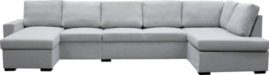 Skånska Möbelhuset Solna XL U-soffa med förvaring 367 cm - Ljusgrå