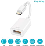 Couleur D (Port unique USB) Adaptateur Lightning Vers HDMI 6 FR 1, Lecteur de Carte USB SD TF, AV Numérique, OTG, 1080P, Hub de Câble, Pour iPhone 12 / 11Pro / X / XR / XS Max / iPad
