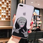 TREW Alternative statue art Cover Soft Shell Phone Case for iPhone 11 Pro XS MAX XR 8 7 6 6S Plus X 5 5S SE (Color : A5, Material : For iphone7 iphone8)