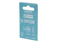 Deltaco Ultimate - Batteri Cr1220 - Li - 40 Mah