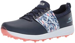 Skechers Femme Golf Shoes, Bleu Marine Motif Floral, 36.5 EU