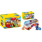 Playmobil - Arche de Noé Transportable - 6765 & Autocar de Voyage - 6773