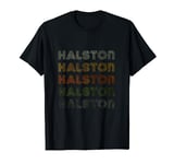 Love Heart Halston Tee Grunge Vintage Style Black Halston T-Shirt
