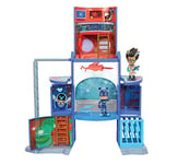 Simba 109402375 – Siège de PJ Masks/Kit de Jeu Mission Control/avec Figurine Catboy et Roméo/Pyjamasque et méchant/avec lumière et Son/Rabattable / 57 cm de Haut pour Enfants à partir de 3