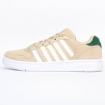 K Swiss Classic Court Palisades Mens Retro Leather Heritage Trainers Stone