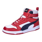 Puma Unisex Adults Rbd Game Sneakers, Puma White-New Navy-Club Red, 46 EU