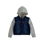 Levi's® Kids Boys Sweat Sleeve Hooded Denim Jacket för pojkar