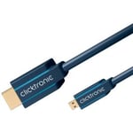 Clicktronic Casual Micro-HDMI adapter - 2m - HDMI til Micro-HDMI