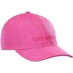 Salomon Salomon Logo Unisex Cap, Casual Style, Trail Running, Hiking, Lightweight Comfort, and Adapted Fit, Pink, One Size