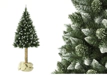 Kunstigt juletræ 180 cm med ramme - 3-delt