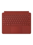 Microsoft Surface Go Type Cover - keyboard - with trackpad accelerometer - German - poppy red - Tastatur - Tysk - Rød