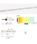 LED strip CCT 8,3W/M 24V IP20, Tunable hvit 2700K-6000K (5m)