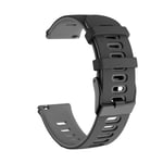 Garmin Vivoactive 4 / Venu 2 Klockarmband i silikon, 22mm - Svart, grå grå