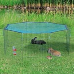 Trixie Natura Outdoor Run with Protective Net Gray 8 st, 60 x 57 cm