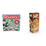 Monopoly Game, Family Board Game for 2 to 6 Players & Hasbro Gaming Jenga Classic, children's game that promotes the speed of reaction, from 6 years