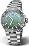 Oris 01 743 7734 4197-SET Aquis Vihreä/Teräs Ø43.5 mm