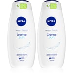 Nivea Creme Soft nourishing shower gel 2 x 500 ml (economy pack)