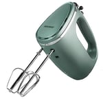 Progress EK4249PSHIMMERGRNWK Shimmer Hand Mixer - Electric Hand Held Whisk, 5 Speeds & Turbo Function, Easy Eject Button, Includes Stainless Steel Attachments - Dough Hooks, Mixing Beaters, 300W