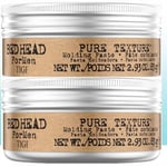 2x Bed Head for Men by Tigi Pure Texture Mens Hair Paste for Firm Hold 83g