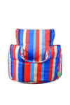 Cotton Multi Coloured Stripe Bean Bag Arm Chair Toddler Size