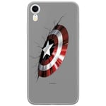 ERT GROUP Coque de téléphone Portable pour Apple Iphone XR Original et sous Licence Officielle Marvel Motif Captain America 023 Parfaitement adapté à la Forme du téléphone Portable, Coque en TPU