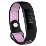 EBN Sport Armband Fitbit Charge 3 - Svart/rosa