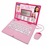 Lexibook Barbie, ordinateur éducatif bilingue français/anglais, jouet pour enfants avec 124 activités pour apprendre, s'amuser et jouer du piano, rose, couleur, JC598bbi1