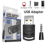 Wireless Headphone Adapter Receiver for PS5 PS4 PC Headset Audio Transmitter